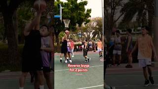 Reverse layup for 2 points  Basketball  Al Barsha Pond Park  Dubai UAE  Brother Louie [upl. by Ozneral]