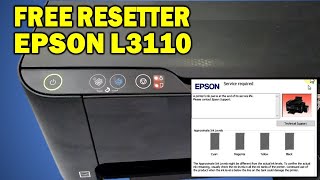 How To Reset Epson L3110 printer ink pad is at the end of its service life with FREE RESETTER [upl. by Aible526]