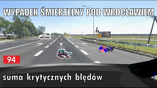 Wypadek motocyklistki pod Wrocławiem na drodze DK94  rekonstrukcja [upl. by Cacie]