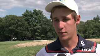 2013 US Amateur Oliver Goss PostQuarterfinal Win [upl. by Jobye557]