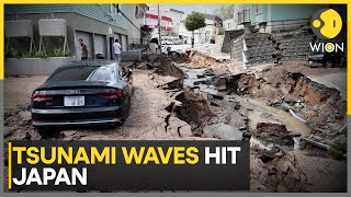 Japan Earthquake After 76 magnitude quake hits Japan Tsunami hits sea of Japan coast  WION [upl. by Lewellen]