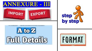 What is Annexure III in Import Export [upl. by Bray]