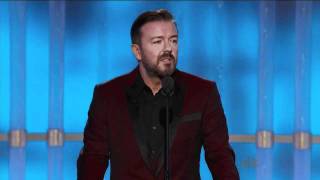 Ricky Gervais Golden Globes 2012  Kim Kardashian amp Kate Middleton Joke HD [upl. by Rudich499]