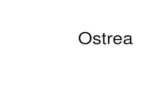 How to pronounce Ostrea [upl. by Ettenej]