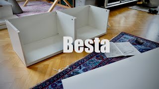 Ikea Besta shelf unit with doors [upl. by Karli]