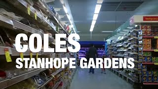 Coles Supermarket Aisle Layout Stanhope Gardens 2010 [upl. by Ttenaj]