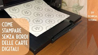 MiaOH TECH Tutorial  Stampa senza bordi di carte digitali [upl. by Thurmond]