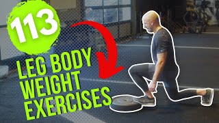 113 Of The Best Bodyweight Leg Exercises [upl. by Aseiram]