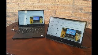 HP EliteDisplay S14 USB C Portable Monitor Review [upl. by Suirtimid]