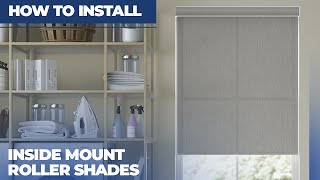 How to Install Inside Mount Roller Shades with Cassette [upl. by Malynda]