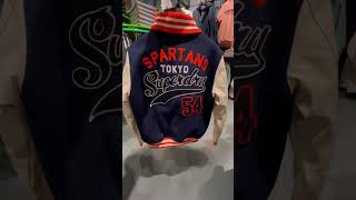 Superdry Varsity Patched Bomber Jacket Blue [upl. by Harihat]