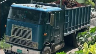 BLUE INTERNATIONAL 9700 DUMP TRUCK [upl. by Freed]