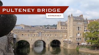 Pulteney Bridge Bath Somerset  Exploring England [upl. by Anilek]