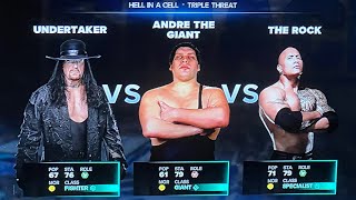 ￼ André the giant versus the undertaker versus the rock ￼ [upl. by Leaffar]