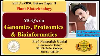 Genomics Proteomics and Bioinformatics SYBSC Plant Biotechnology MCQ [upl. by Hayse]