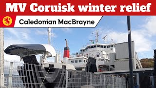 MV Coruisk winter relief  Rothesay to Wemyss Bay 281023 [upl. by Arad229]