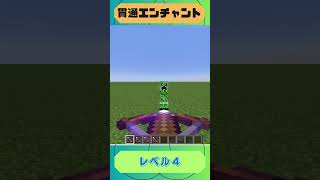 【マイクラ】貫通エンチャント実験！！shorts [upl. by Atsirak194]