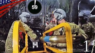 How Many 105 mm Rounds Can The AC130 Gunship Fire In One Minute [upl. by Ecnaret]