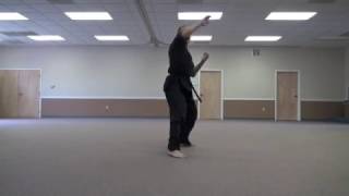 Paladin Karate Form 9 brown belt 1st degree form [upl. by Toffey]