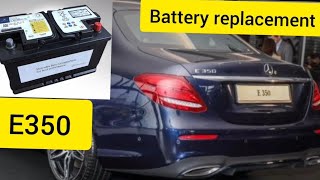 Mercedes E350 Battery replace Mercedes E350 battery warning light on [upl. by Eanom]