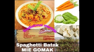 Spaghetti Batak MIE GOMAK kuah andaliman Enaknya bikin nagih [upl. by Margarethe]