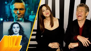 Monica Bellucci amp Willem Dafoe  Beetlejuice Interview [upl. by Zulema]