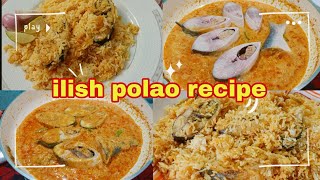 We made ilish polao for lunch।। ilish polao most easy recipe।। vlog [upl. by Garrott]