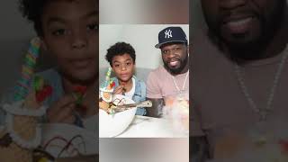 50 cent Beautiful family Girlfriend and 2 children ❤❤❤ celebrity love family shorts movie [upl. by Zingg]