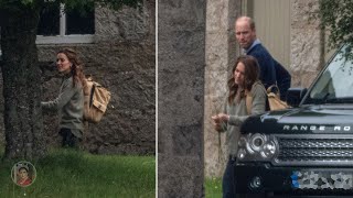 Catherine SPOTTED Recovery With Her Three Children And Prince William At Anmer Hall Norfolk [upl. by Ardme942]