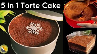 💯Trending 5 in 1 torte cake perfect ആയി വീട്ടിൽ തന്നെ ഉണ്ടാക്കാം  Chocolate Dream Cake trending [upl. by Burnside]