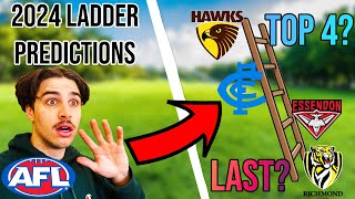 EARLY 2024 AFL LADDER PREDICTIONS [upl. by Jeanine824]