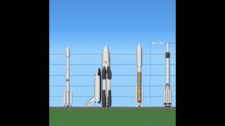 Rockets Size Comparison in SFS  Spaceflight Simulator [upl. by Cordi]