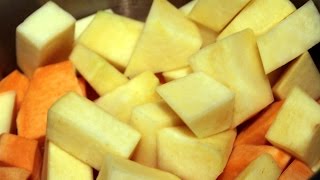 HOW TO PREPARE SWEDE AND SWEET POTATO PUREE BABY FOOD FOOD FOR KIDS FUNNY RECIPES [upl. by Newell]