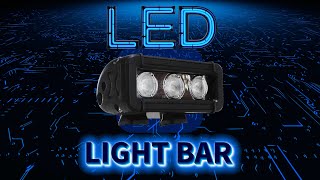 High Intensity LED Light Bar  3 3Watt LEDs  932 Volts DC  5quot Shielded cable [upl. by Dickman]