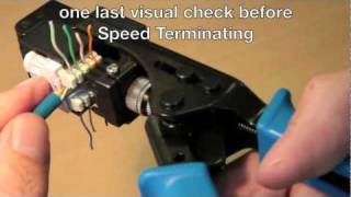 How to use the Cat 6 Speed Termination Tool [upl. by Anelliw]