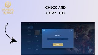 How to Check and Copy UID in Honor Of Kings [upl. by Namzed]