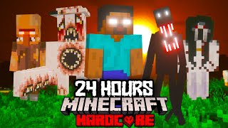 I Survived 24 Hours in the SCARIEST MODPACK in Minecraft Hardcore [upl. by Gal408]