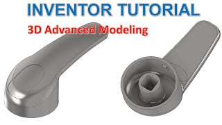 Inventor 2022 Tutorial 245  3D Model Advanced Design [upl. by Negyam]