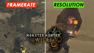 Monster Hunter Wilds Graphics Comparison Framerate vs Resolution PS5 [upl. by Clerk]