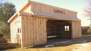 SawMill Shed Walk Through Tour and How It Was Built with Woodland Mills HM130 [upl. by Aikimat11]