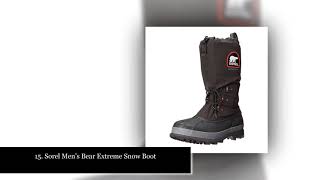 ✅Top 20 Best Warmest Snow Boots for Men [upl. by Silenay]