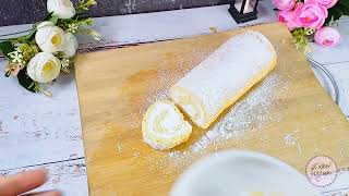 swiss roll 😋 full video is on the channel trending shorts cake recipe [upl. by Aynuat619]