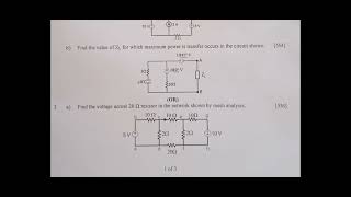 jntuk r23  Network analysis  set 4 ECE [upl. by Sedlik801]