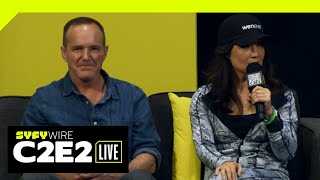 Agents Of SHIELDs Clark Gregg And MingNa Wen  C2E2 2019  SYFY WIRE [upl. by Limber57]