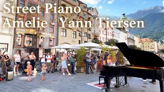 Yann Tiersens quotcomptine Dun Autre Étéquot Street Piano Performance  YUKI PIANO [upl. by Yrrek762]