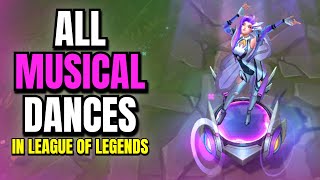 All Musical Dances in League of Legends [upl. by Tay]