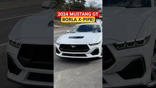 2024 Ford Mustang GT 50L V8 w BORLA XPIPE exhaustaddicts [upl. by Enomes527]