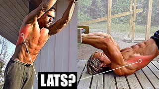 Can You Train LATS Without WeightsMachinesPull UpsRows 510 LAT Exercises [upl. by Einnus]