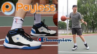 Testing CHEAP Champion Basketball Shoes from Payless [upl. by Nylacaj]