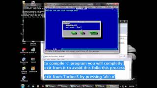 how to install turbo C 30 in windows 7 64 bit [upl. by Furey]